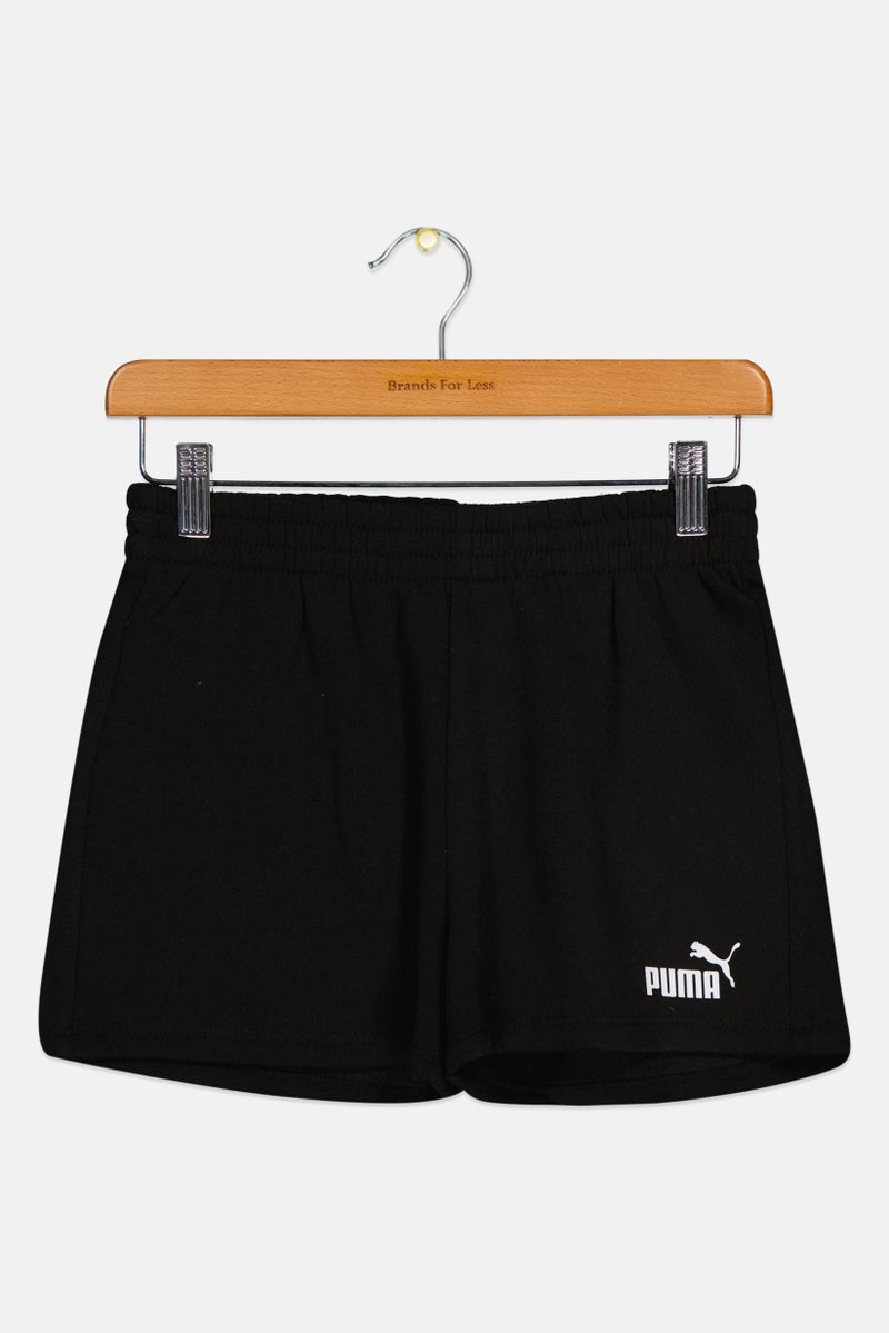 PUMA Kids Boy Brand Logo Outdoor Shorts, Black - Image 2